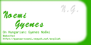 noemi gyenes business card